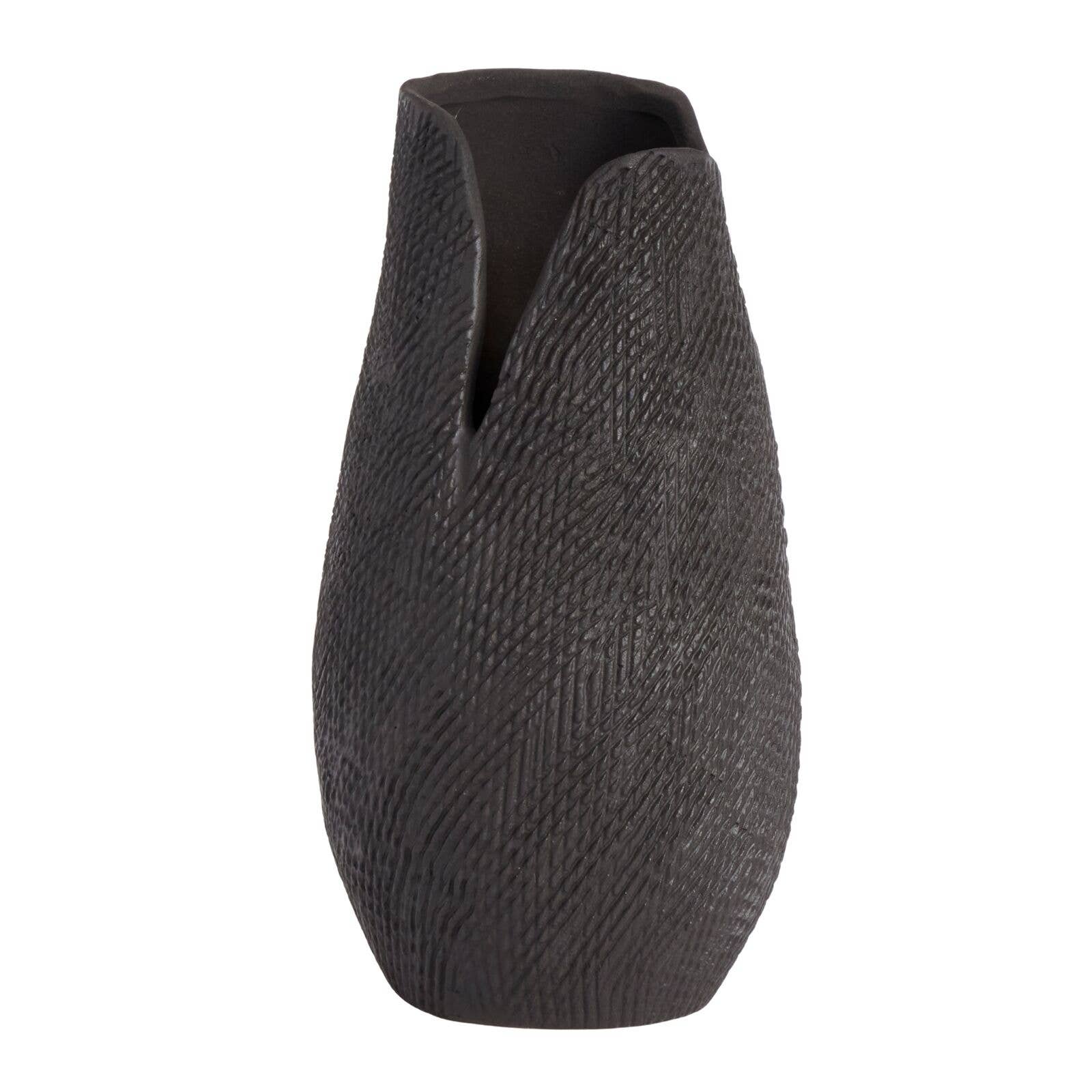 Hazel Charcoal Vase 23cm