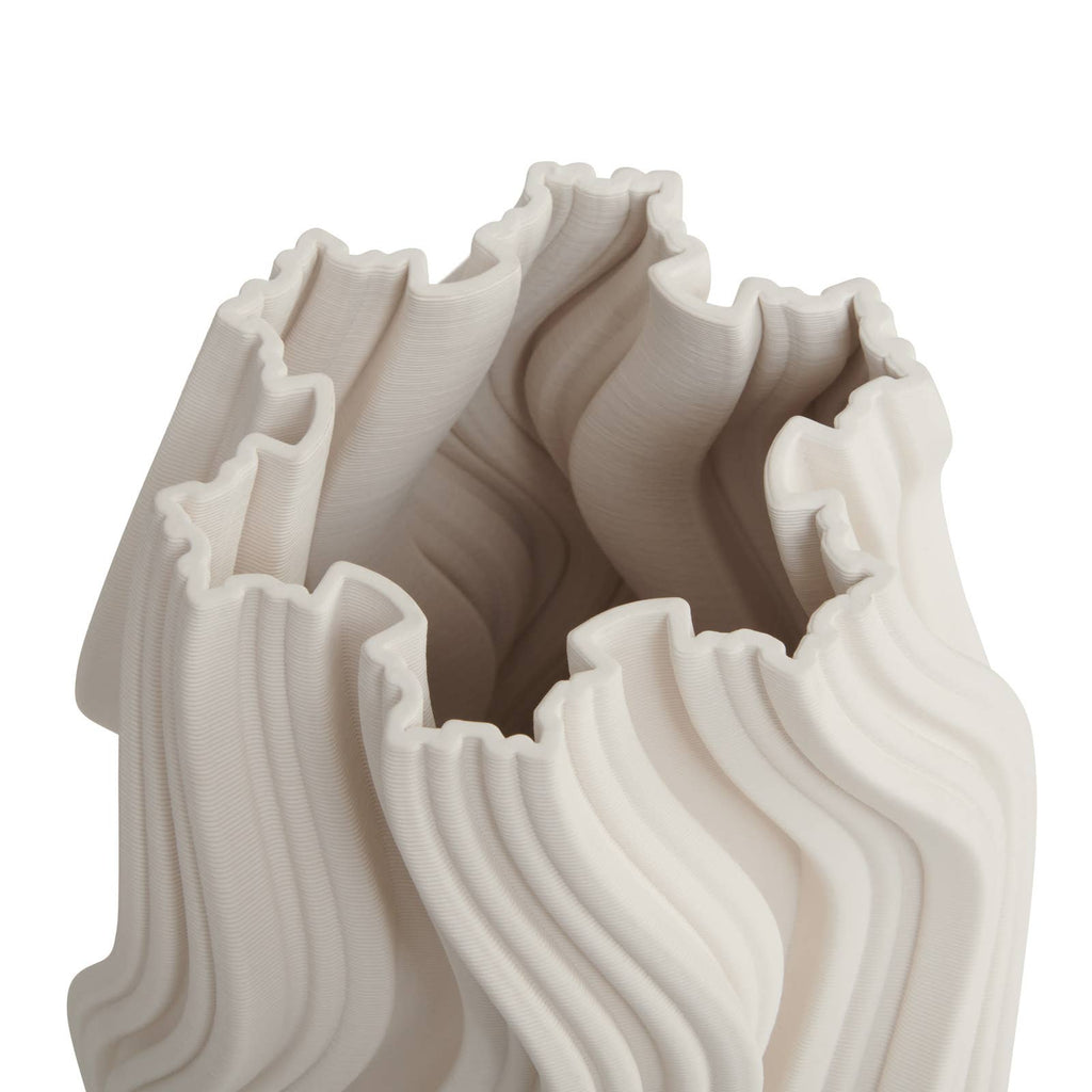 HARPER White Vase 30cm