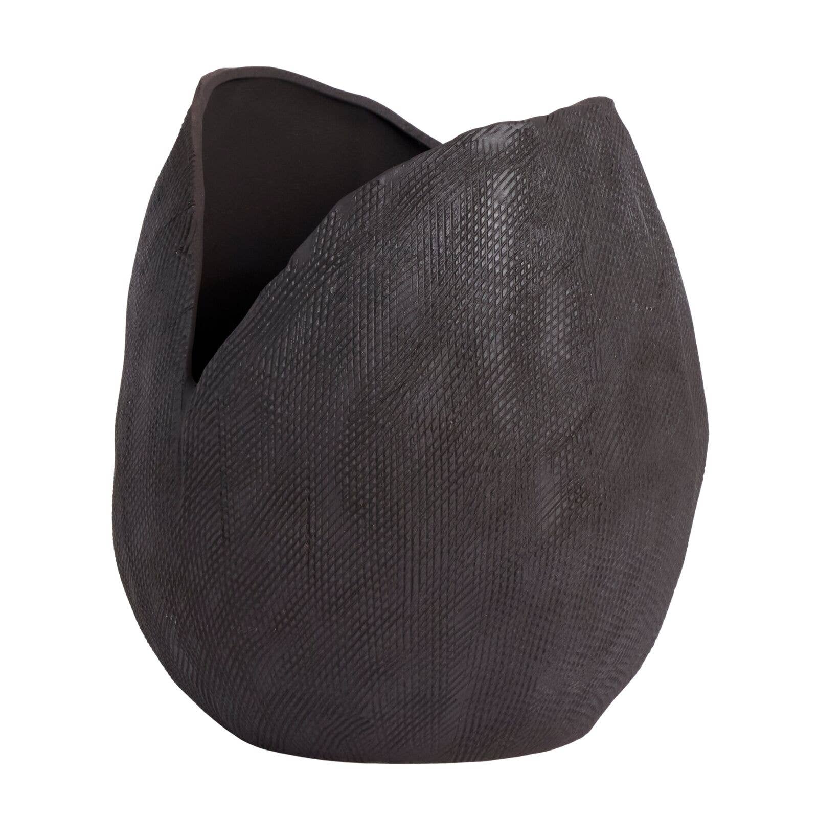 FLEUR Charcoal Vase 30cm